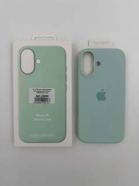 Чехол Silicone Case MagSafe с анимацией для iPhone16 АКВАМАРИН (№3), для iPhone 16, арт. 10056