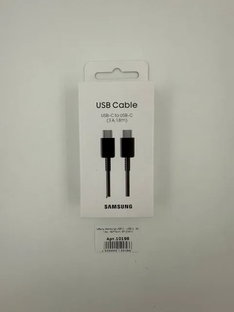 Кабель Samsung USB-C - USB-C, 3A, 1.8м, ЧЕРНЫЙ, EP-DX310, арт. 10198