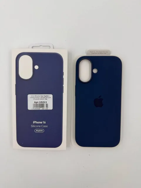 Чехол Silicone Case MagSafe с Camera Control с анимацией для iPhone16 СИНИЙ (№9), для iPhone 16, арт. 10213