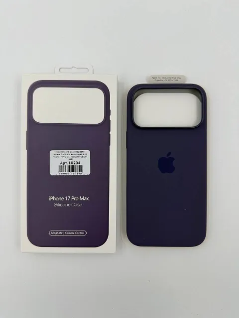 Чехол Silicone Case MagSafe с Camera Control с анимацией для iPhone17 Pro Max ФИОЛЕТОВЫЙ (№2), для iPhone17 Pro Max, арт. 10234