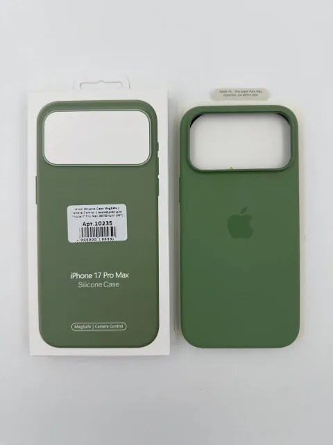 Чехол Silicone Case MagSafe с Camera Control с анимацией для iPhone17 Pro Max ЗЕЛЕНЫЙ (№8), для iPhone17 Pro Max, арт. 10235