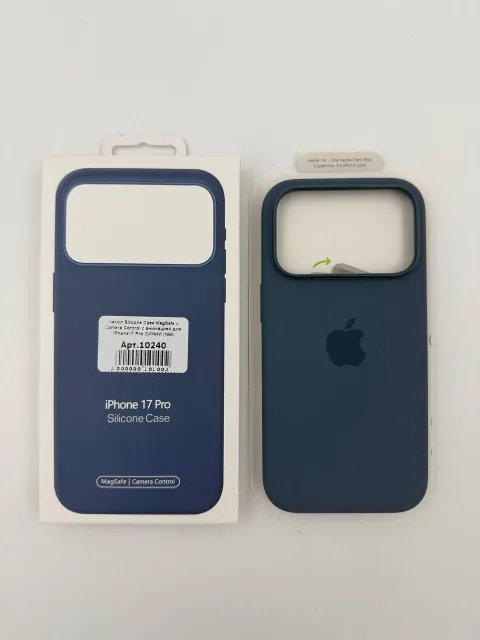 Чехол Silicone Case MagSafe с Camera Control с анимацией для iPhone17 Pro СИНИЙ (№7), для iPhone 17 Pro, арт. 10240