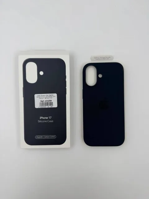 Чехол Silicone Case MagSafe с Camera Control с анимацией для iPhone17 ЧЕРНЫЙ (№6), для iPhone 17, арт. 10259