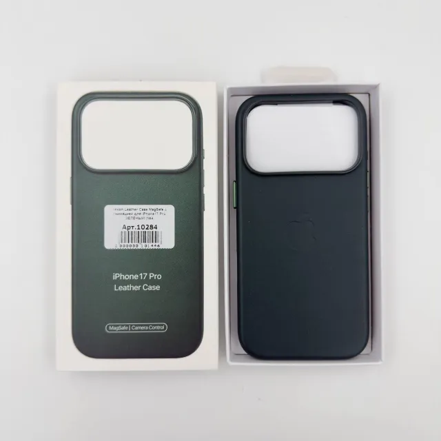 Чехол Leather Case MagSafe с Camera Control с анимацией для iPhone17 Pro ЗЕЛЕНЫЙ (№4), для iPhone 17 Pro, арт. 10284