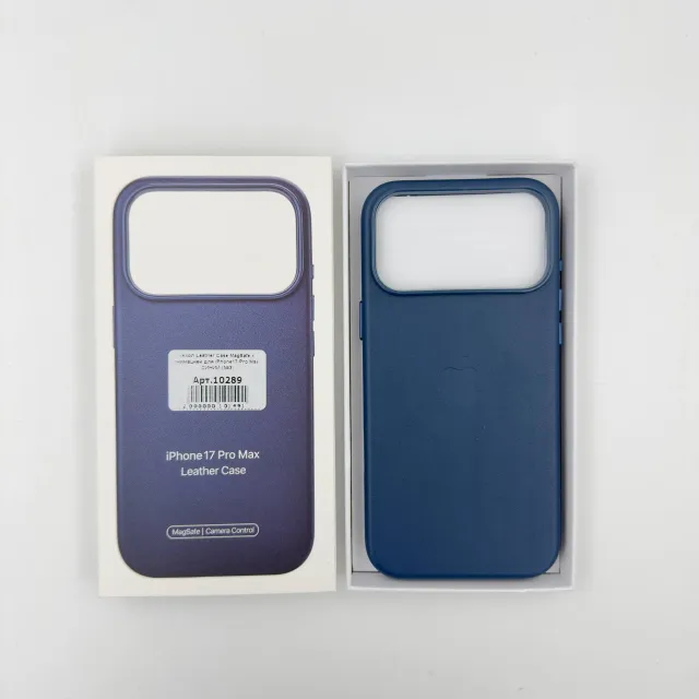 Чехол Leather Case MagSafe с Camera Control с анимацией для iPhone17 Pro Max СИНИЙ (№3), для iPhone 17 Pro Max, арт. 10289