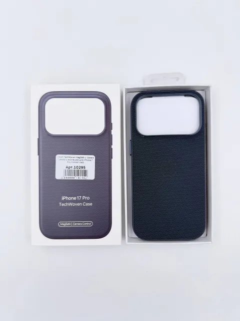 Чехол TechWoven MagSafe с Camera Control с анимацией для iPhone17 Pro СИНИЙ (№3), для iPhone 17 Pro, арт. 10295