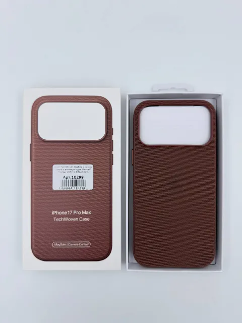 Чехол TechWoven MagSafe с Camera Control с анимацией для iPhone17 Pro Max КОРИЧНЕВЫЙ (№2), для iPhone 17 Pro Max, арт. 10299