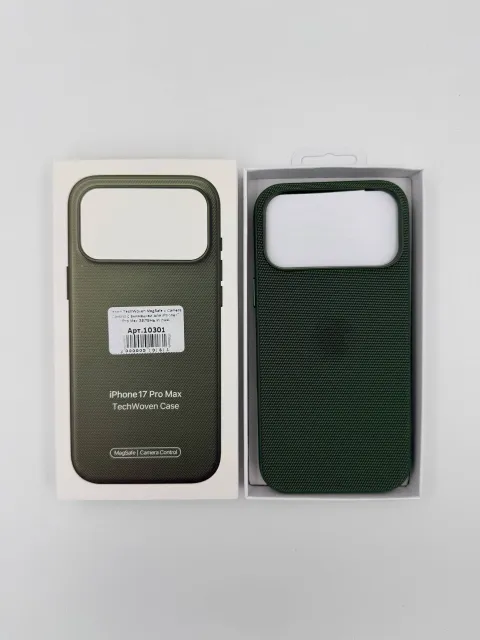 Чехол TechWoven MagSafe с Camera Control с анимацией для iPhone17 Pro Max ЗЕЛЕНЫЙ (№4), для iPhone 17 Pro Max, арт. 10301