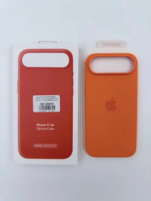 Чехол Silicone Case MagSafe с Camera Control с анимацией для iPhone17 Air ОРАНЖЕВЫЙ (№4), для iPhone 17 Air, арт. 10310