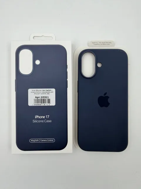 Чехол Silicone Case MagSafe с Camera Control с анимацией для iPhone17 СИНИЙ (№7), для iPhone 17, арт. 10311
