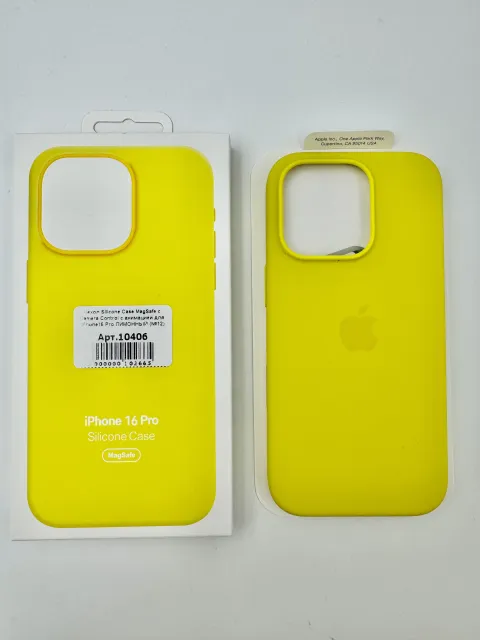 Чехол Silicone Case MagSafe с Camera Control с анимацией для iPhone16 Pro ЛИМОННЫЙ (№12), для iPhone 16 Pro, арт. 10406