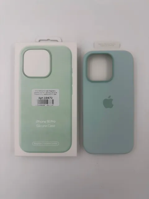 Чехол Silicone Case MagSafe с Camera Control с анимацией для iPhone16 Pro АКВАМАРИН (№3), для iPhone 16 Pro, арт. 10473