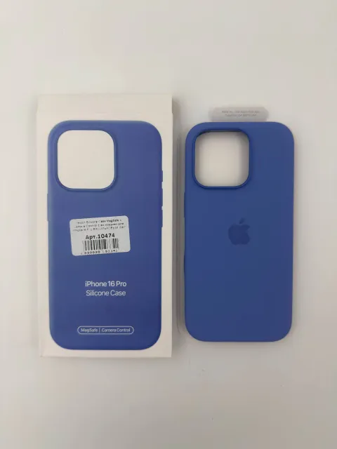 Чехол Silicone Case MagSafe с Camera Control с анимацией для iPhone16 Pro ВАСИЛЬКОВЫЙ (№1), для iPhone 16 Pro, арт. 10474