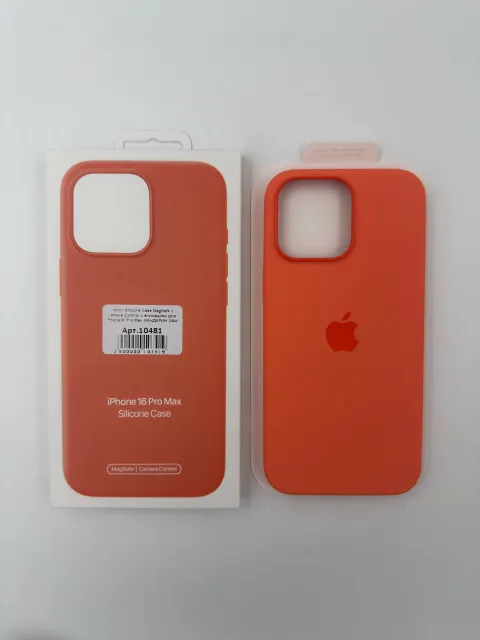 Чехол Silicone Case MagSafe с Camera Control с анимацией для iPhone16 Pro Max МАНДАРИН (№4), для iPhone16 Pro Max, арт. 10481