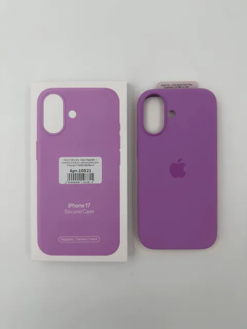 Чехол Silicone Case MagSafe с Camera Control с анимацией для iPhone17 ЛАВАНДОВЫЙ (№11), для iPhone 17, арт. 10521