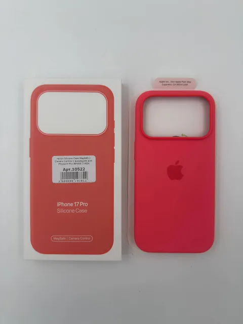 Чехол Silicone Case MagSafe с Camera Control с анимацией для iPhone17 Pro ЯРКАЯ ГУАВА (№9), для iPhone 17 Pro, арт. 10522