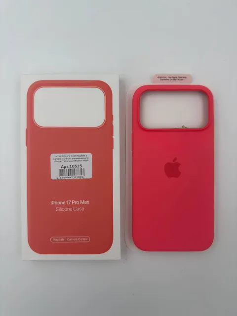 Чехол Silicone Case MagSafe с Camera Control с анимацией для iPhone17 Pro Max ЯРКАЯ ГУАВА (№9), для iPhone17 Pro Max, арт. 10525