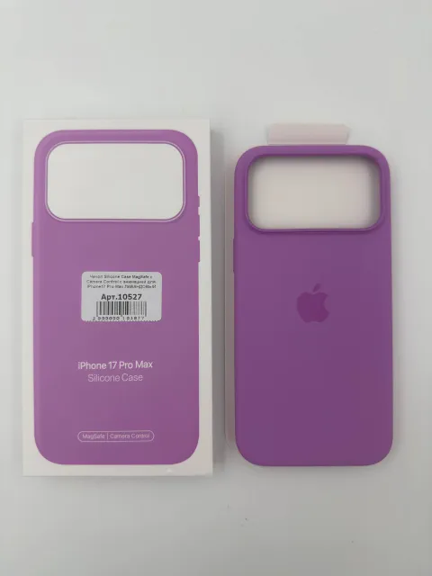 Чехол Silicone Case MagSafe с Camera Control с анимацией для iPhone17 Pro Max ЛАВАНДОВЫЙ (№11), для iPhone17 Pro Max, арт. 10527
