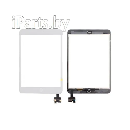 TOUCH для iPad mini/mini2 БЕЛЫЙ ChinaOrig IC+ шлейф home Orig (810-3391-A), для iPad mini, iPad mini2, арт. 00056
