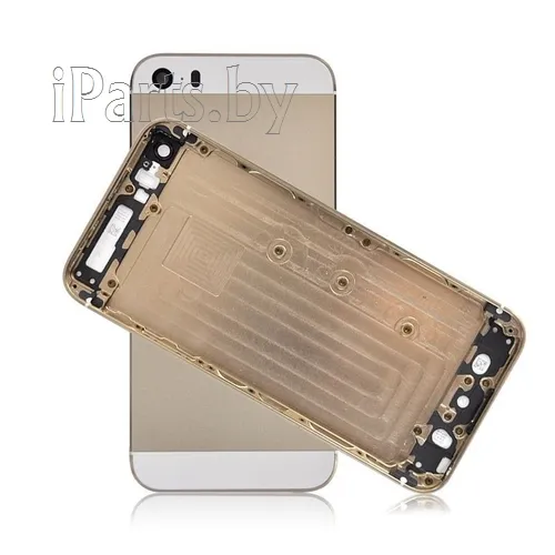 Задняя крышка для iPhone 5s ЗОЛОТО Hi-Copy (с белыми стеклами), для iPhone 5s, арт. 00308