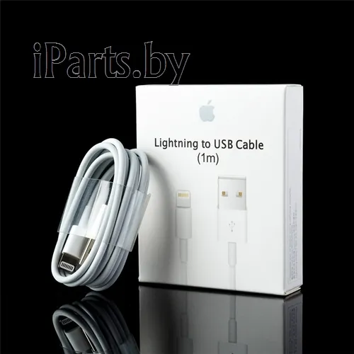 Кабель USB - Lightning (1м) копия (микросхема Тайвань) + упаковка (MD818ZM/A), для USB-A - Lightning, арт. 00390