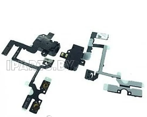 Шлейф для iPhone4 Hand-Free orig ЧЕРНЫЙ, для iPhone 4, арт. 00135