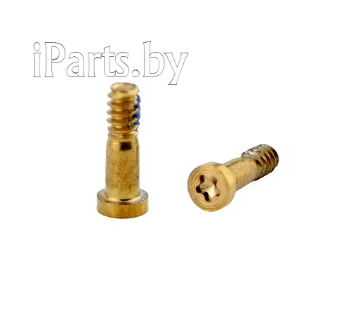 Болты для iPhone5S ЗОЛОТО Orig (2шт set) Нижние, для iPhone 5s, арт. 00459
