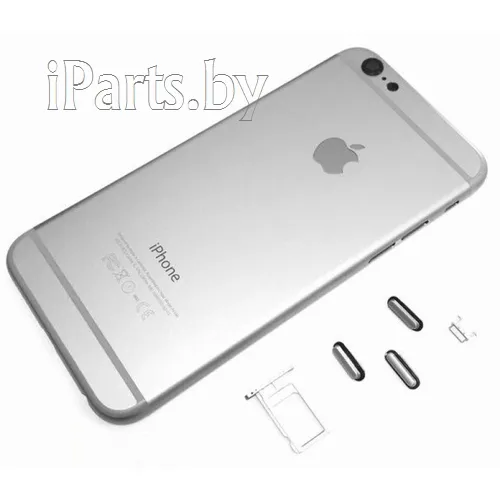 Задняя крышка для iPhone 6 (4,7") в сборе (со шлейфами) СЕРЕБРО orig, для iPhone 6, арт. 01293