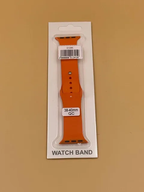 Ремешок силиконовый для iWatch 38/40/41мм ОРАНЖЕВЫЙ, для iWatch 38, iWatch 40, iWatch 41, арт. 01346