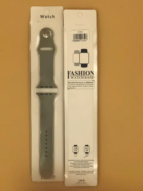 Ремешок силиконовый для iWatch 42/44/45/49мм БЕТОН, для iWatch 42, iWatch 44, iWatch 45, iWatch 49, арт. 01353