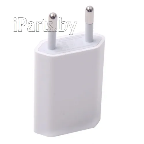 СЗУ для iPhone (плоский кубик 1А) hi-copy под orig (без упаковки), для EU - USB-A, 1A, 5W, арт. 01371