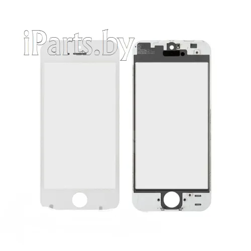 Стекло для iPhone5 + Frame Orig Premium БЕЛЫЙ (для ремонта битого модуля), для iPhone 5, арт. 02073