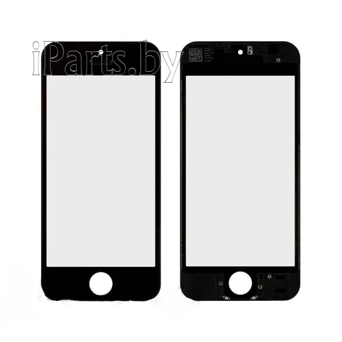Стекло для iPhone5 + Frame Orig Premium ЧЕРНЫЙ (для ремонта битого модуля), для iPhone 5, арт. 02074