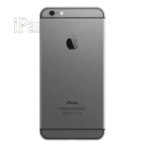 Задняя крышка для iPhone 6 (4,7") в сборе (со шлейфами) ТЕМНО-СЕРЫЙ hi-copy, для iPhone 6, арт. 02149